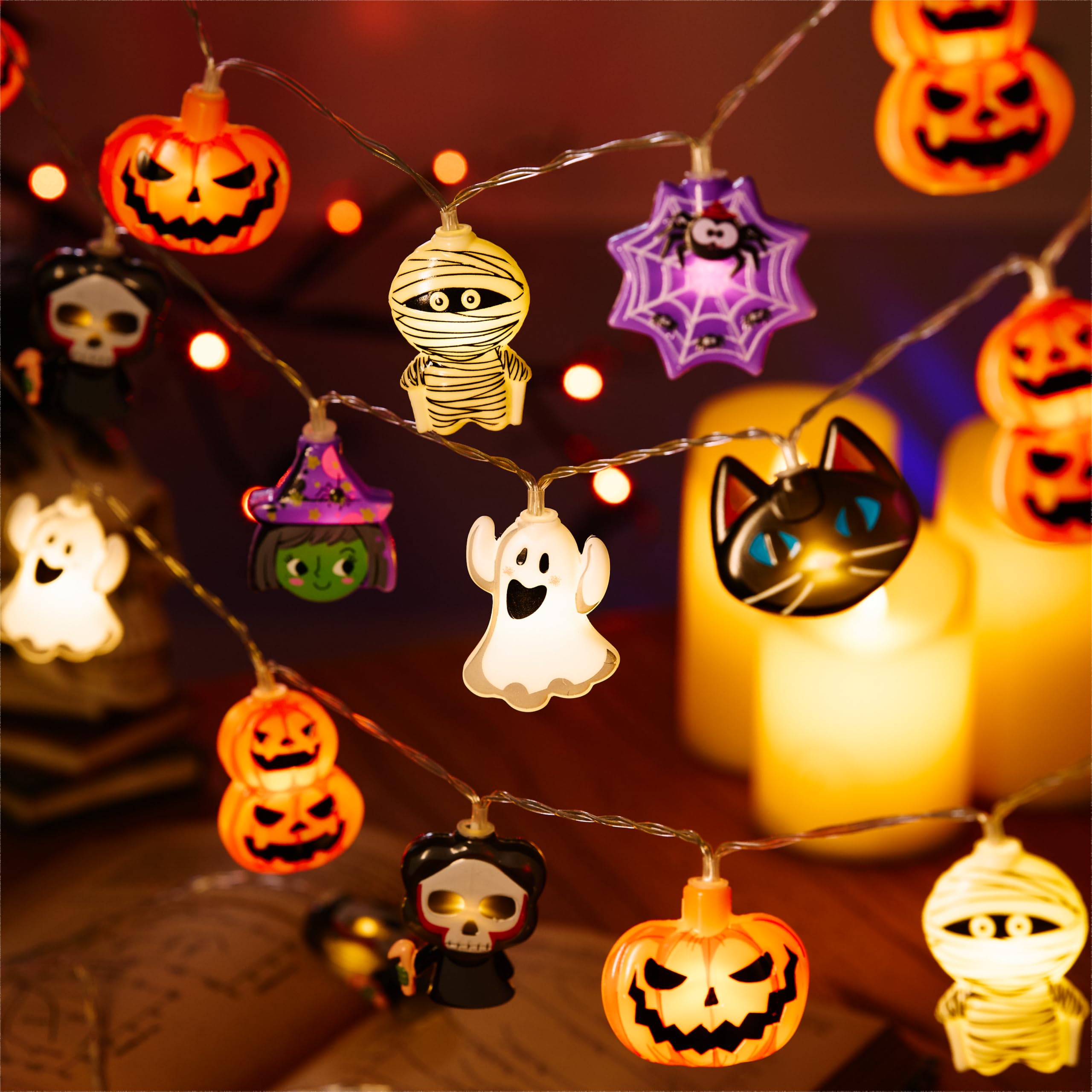 Guirlande Lumineuse Momie Guirlande LED Halloween lumière Halloween Ornement dhalloween lumières d'halloween décor lumières LED pour veilleuse Plastique PRETYZOOM Guirlande Lumineuse Momie Guirlande LED Halloween lumière Halloween Ornement dhalloween lumières d'halloween décor lumières LED pour veilleuse Plastique PRETYZOOM