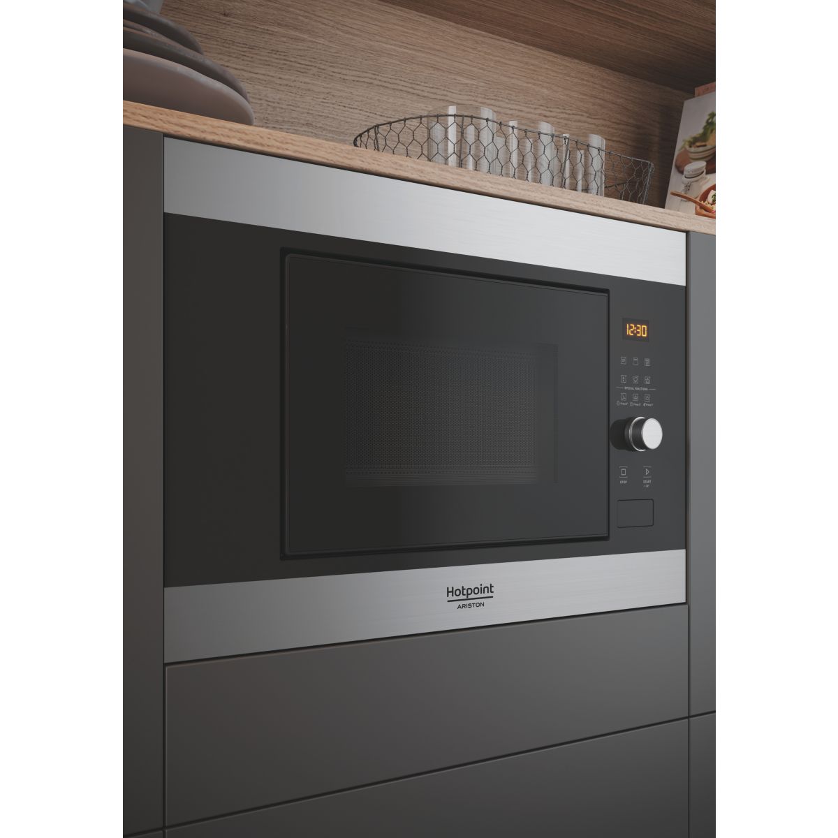 Micro ondes grill encastrable HOTPOINT MF20GIX - 3
