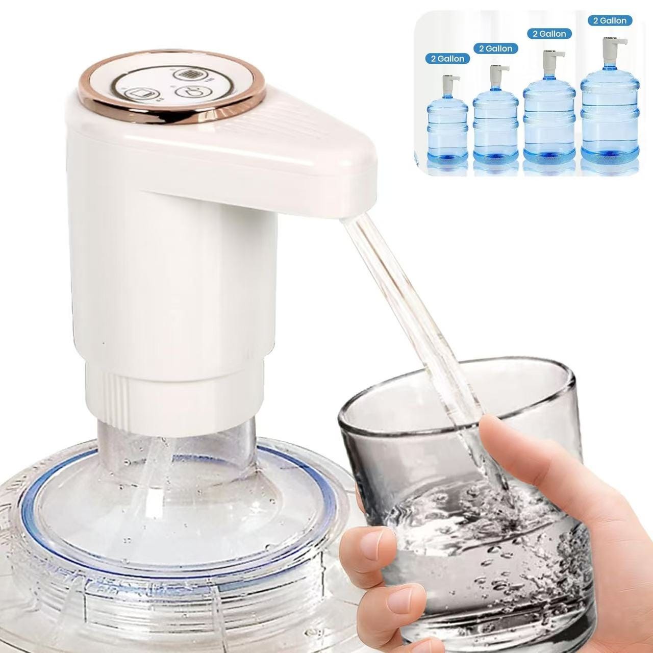 YUEWO Pompe Distributeur Eau Bouteille 19L - Système Pression 220V Pour Machine Café Et Réfrigérateur