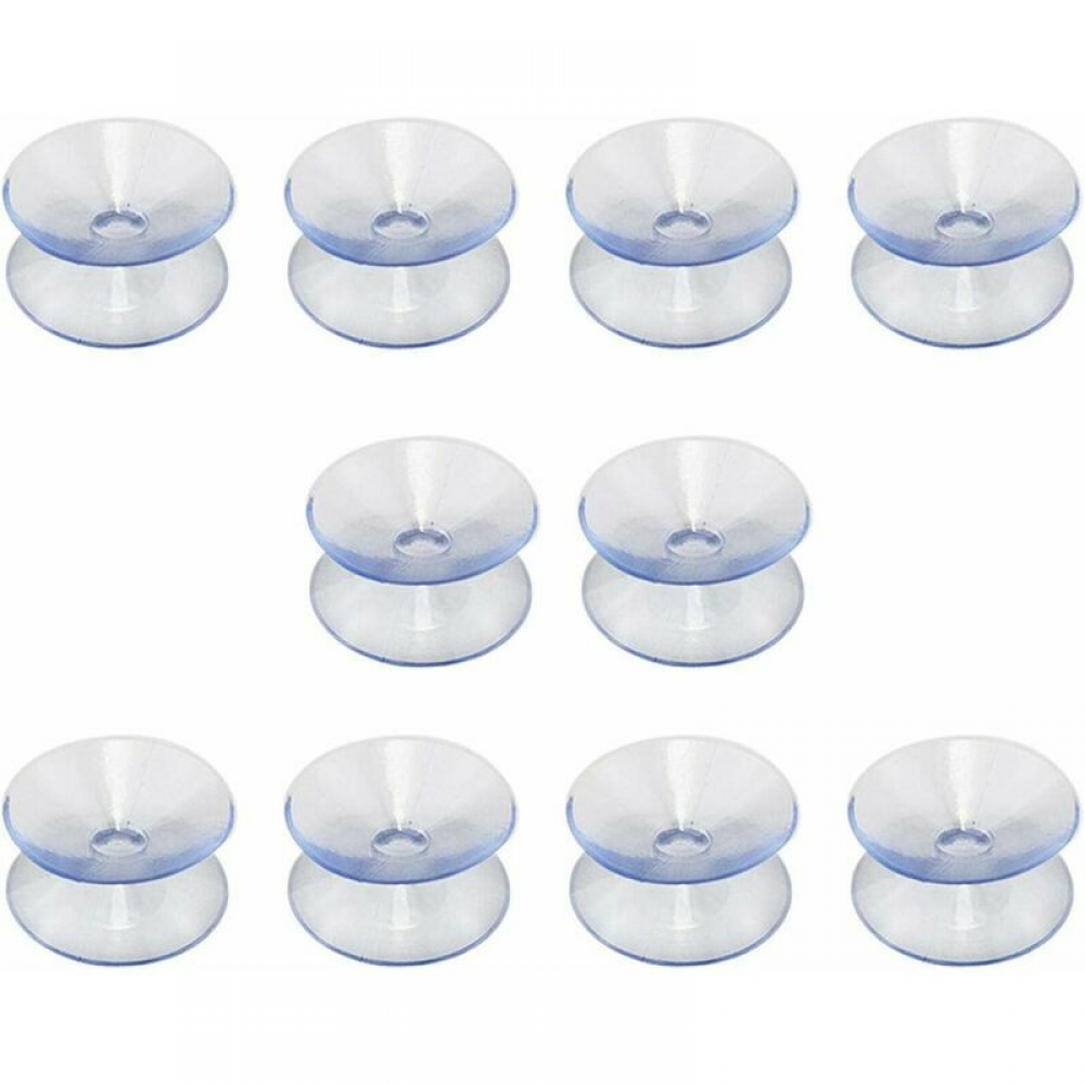 Ventose Trasparenti Anti-Collisione 18mm Per Vetro E Plastica, Senza Ganci E Riutilizzabili, 20 Pezzi, Per Mobili, Decorazioni E Fissaggi Leggeri - 2