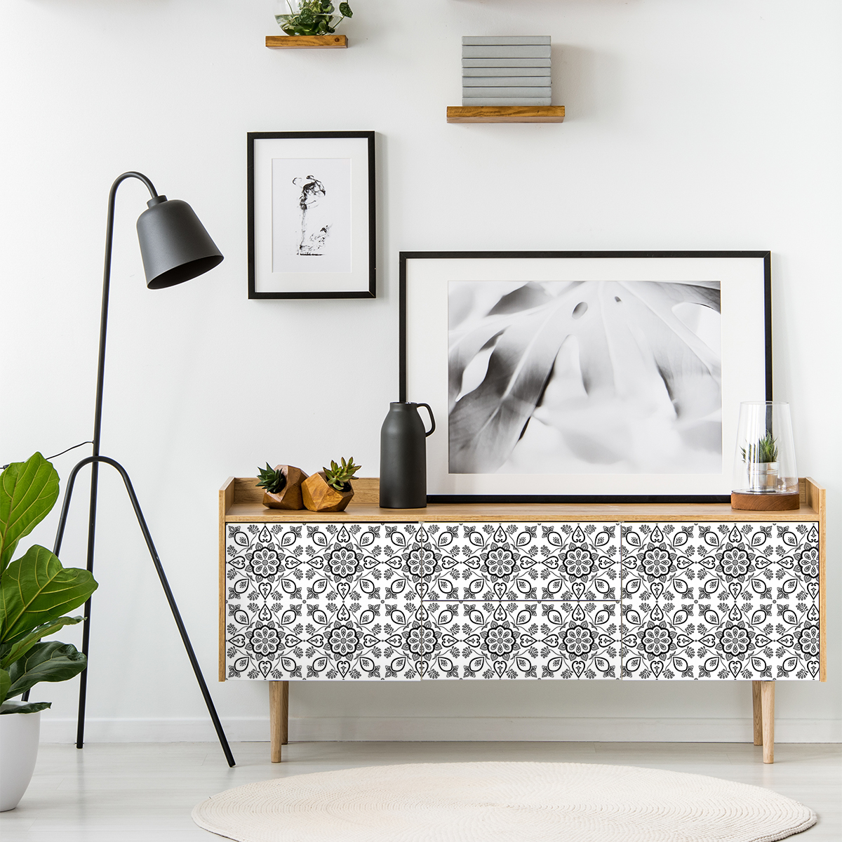 24 vinilos muebles de azulejos bermudez - adhesivo de pared - revestimiento sticker mural decorativo - 24stickers15x15cm