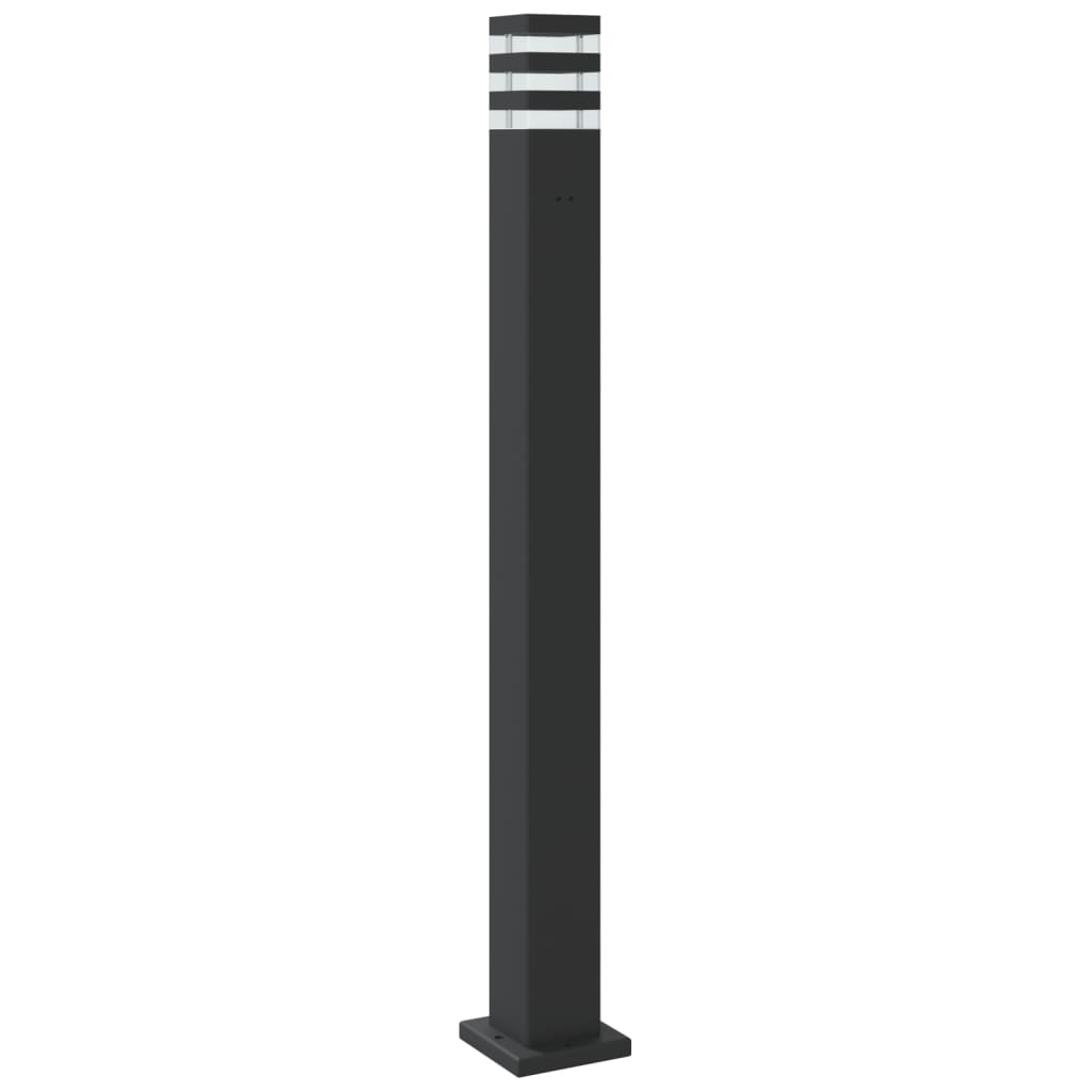 Luminária de chão externa preta 110 cm alumínio - COMFORTXL - 6