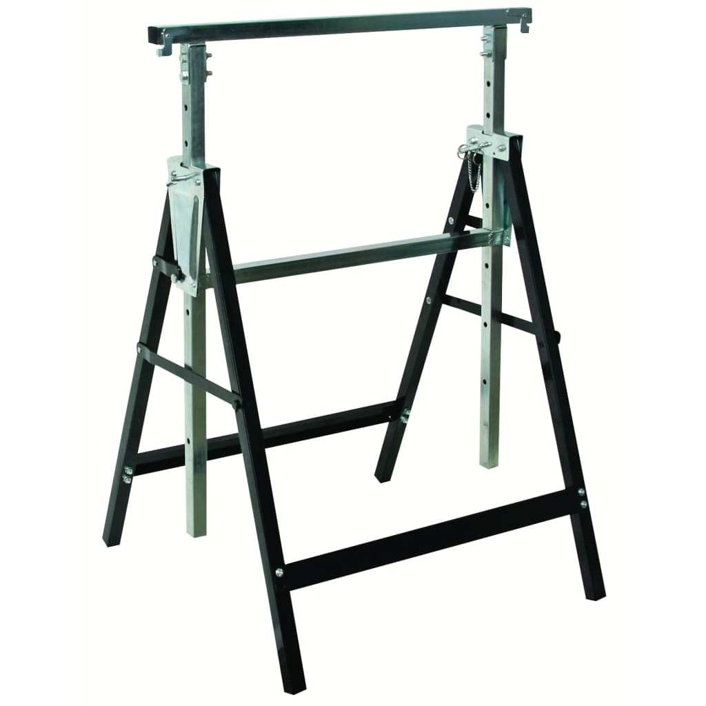 Toolland - Tréteaux métalliques réglables en hauteur - Max. 180kg - 81cm à 130cm - 7