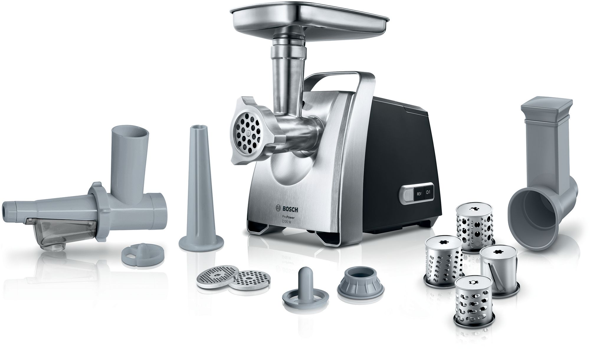 Bosch Negro Mfw68660 Picadora 800 W Cromo - Imagen 2