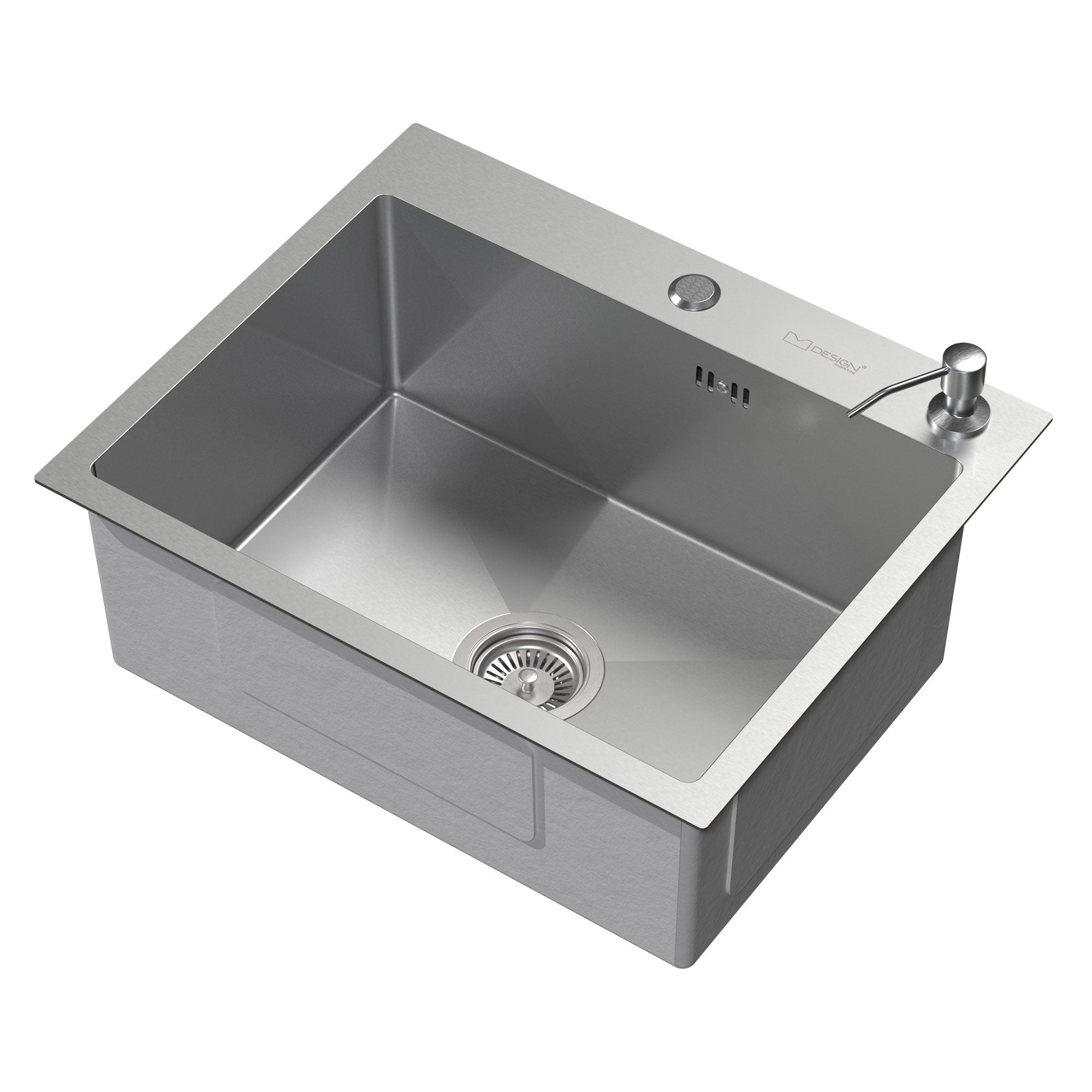 éviers De Cuisine Evier Cuisine 1 Bac 50 X 45 Cm, Evier Inox Avec Filtre De Vidange, Evier à Poser Avec Trous Pour Robinets Et Distributeurs De Savon, Noir Evier Rond