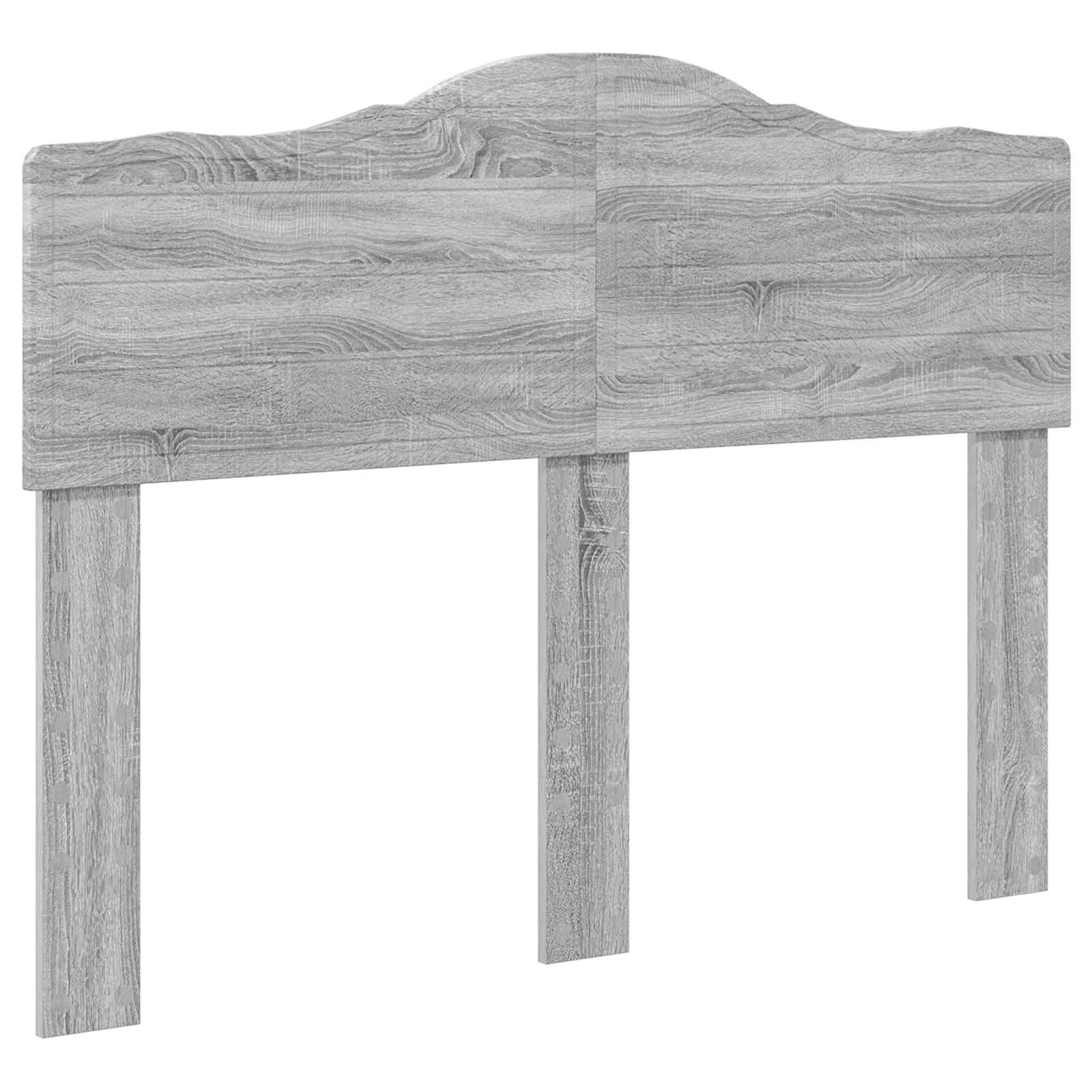Cadre de lit en panneau de bois gris pour la chambre, 120 × 200 cm - 7