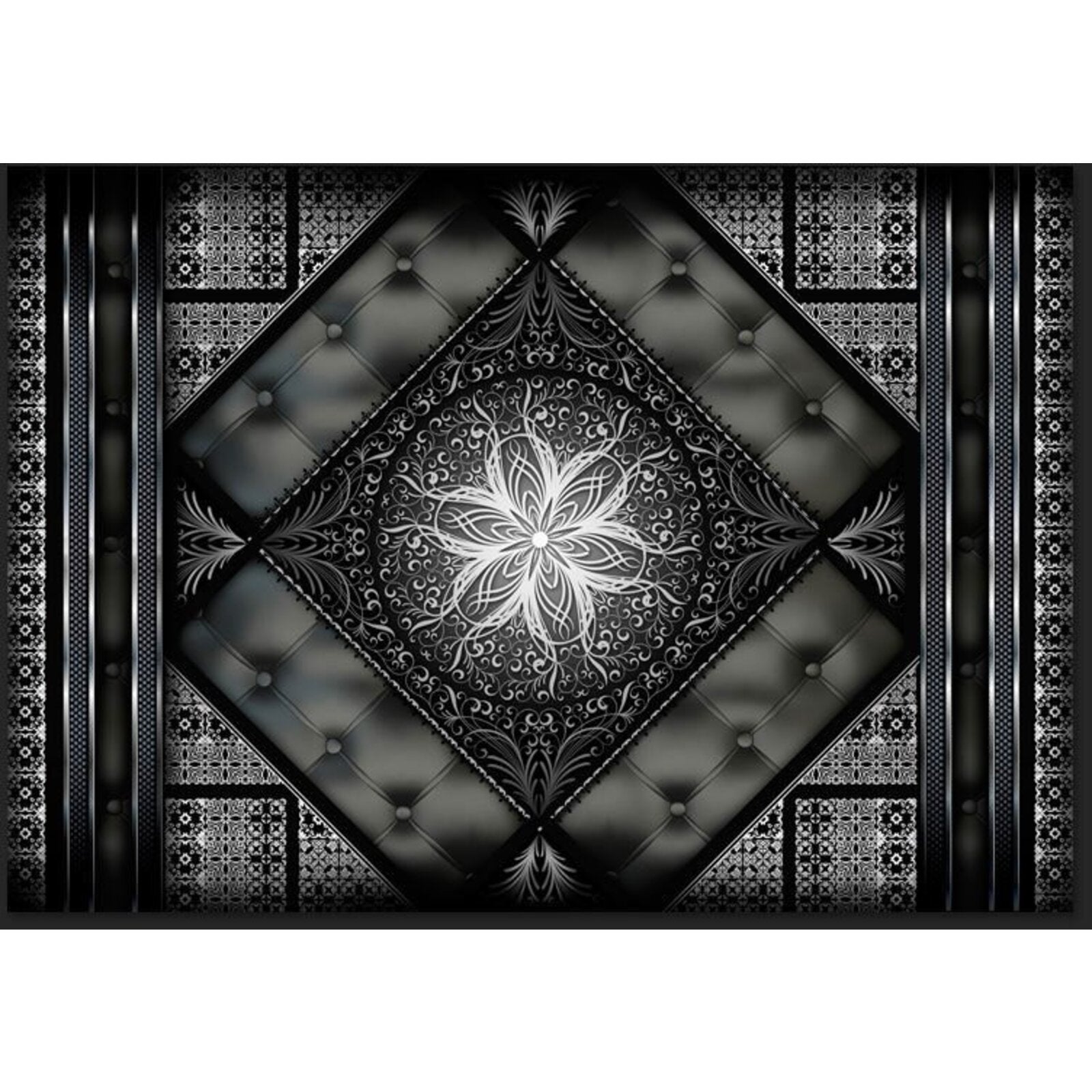 Papier peint mosaïque noire - 400 x 280 cm - 2