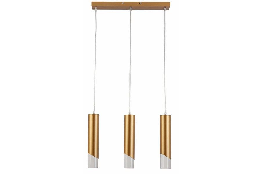 Lampa wisząca Hardin złota 3xE27x40W tuby wym: 120 x 45 x 6 cm akryl Reality