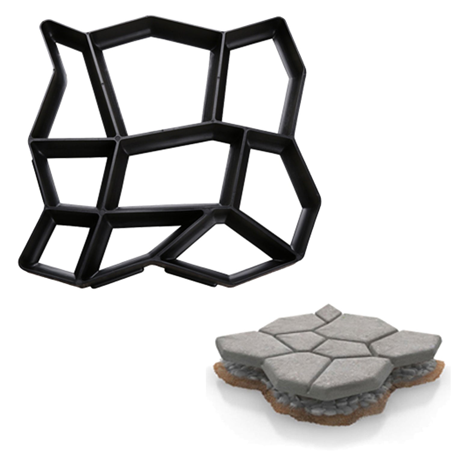 Spoontiques - Garden Décor AIF4 - Cats Make A Home Purrfect Stepping Stone Decorative Stone For Garden