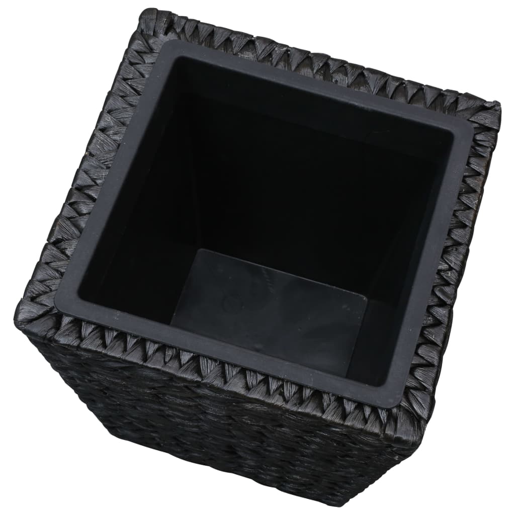 Fioriera aiuola rialzata piante fiori giardino 3 pezzi giacinto d'acqua nero 02_0001344 - 6