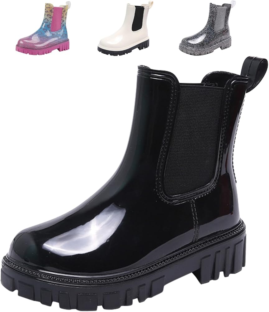 Bottes De Pluie Western Chief Femme Chelsea Noir/blanc Carreaux - Taille 9 étanche