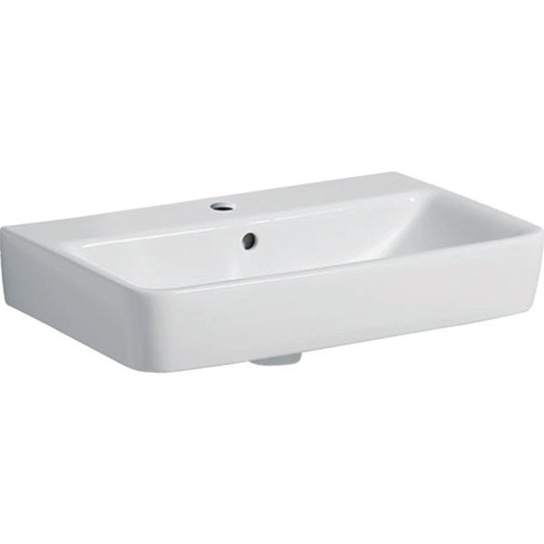 Lavabo Geberit Renova Compact avec trou de robinet avec trop-plein 60x37x17 blanc - 3