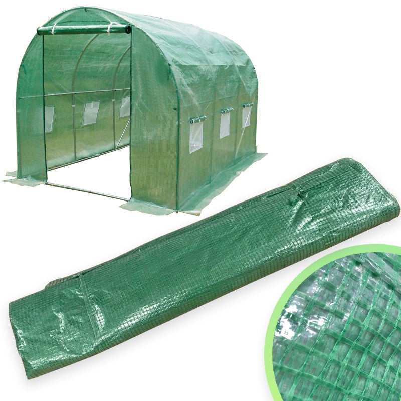 Pokrycie do Tunelu Ogrodowego 4iQ 2x3,5m Zielone UV