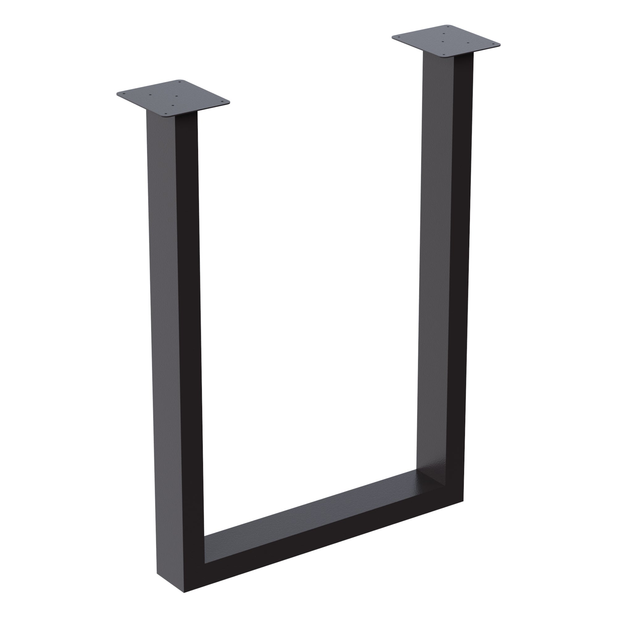 Set de 2 pieds de table Holsted rectangulaires en acier 40 x 28 cm [en.casa] - 3