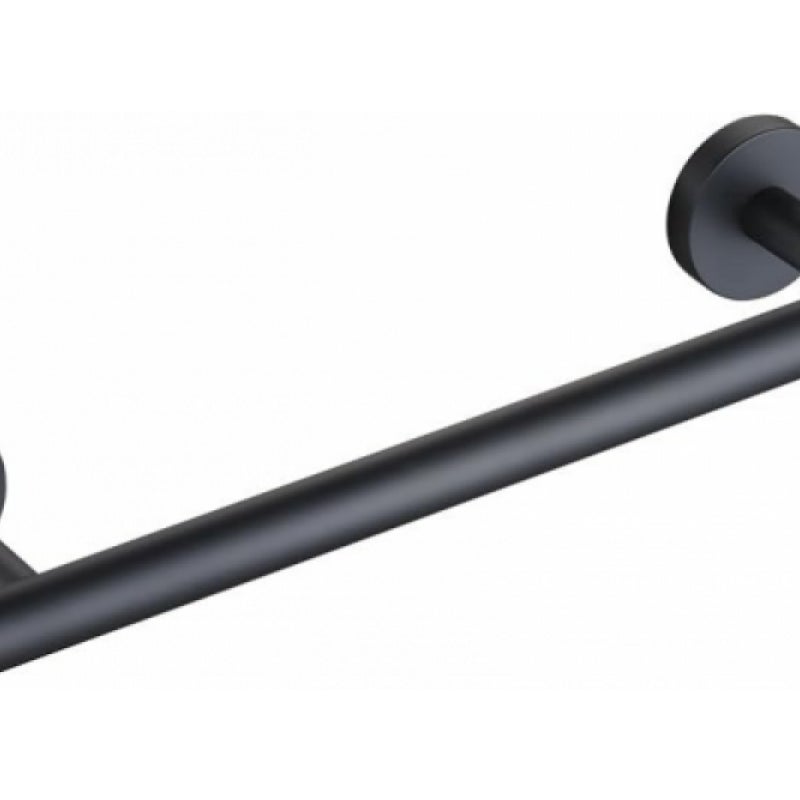 Wieszak na ręczniki, wieszak ścienny do łazienki, 30 cm, ze stali nierdzewnej, czarny