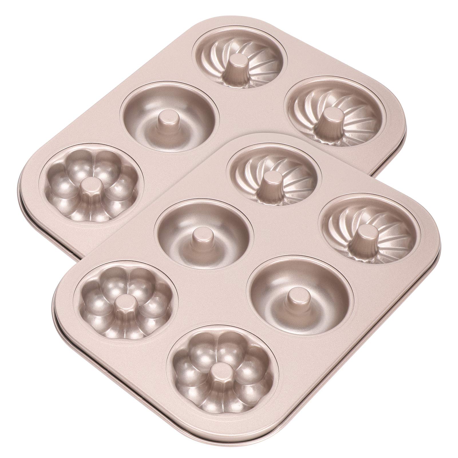 2 Stampi Per Ciambelle Antiaderenti - Acciaio Al Carbonio Per 6 Ciambelle - Foto 6