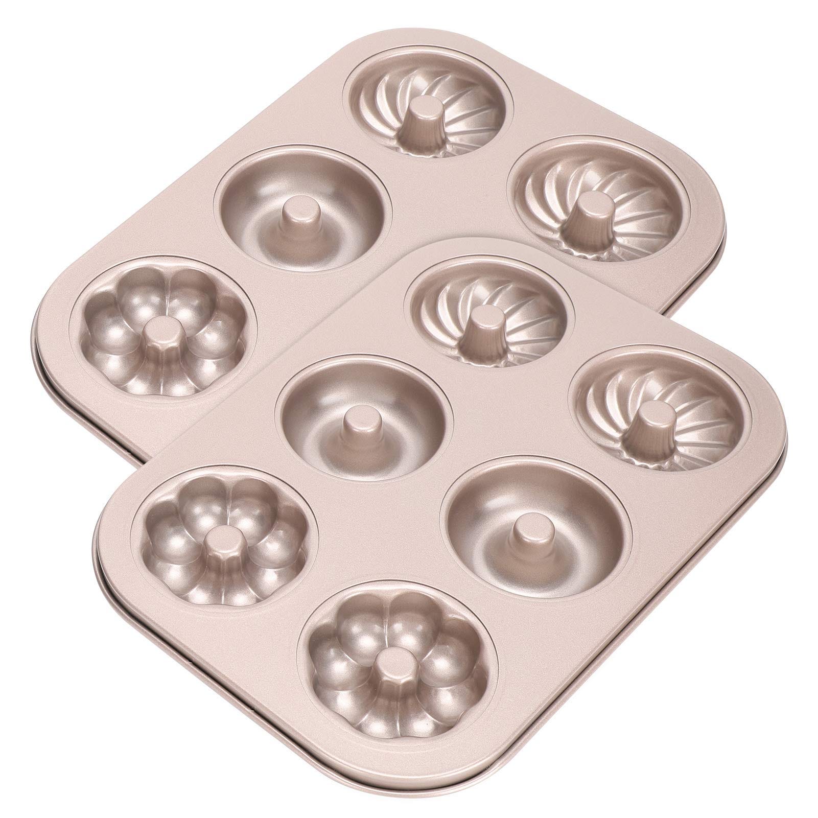 2 Stampi Per Ciambelle Antiaderenti - Acciaio Al Carbonio Per 6 Ciambelle - Foto 6