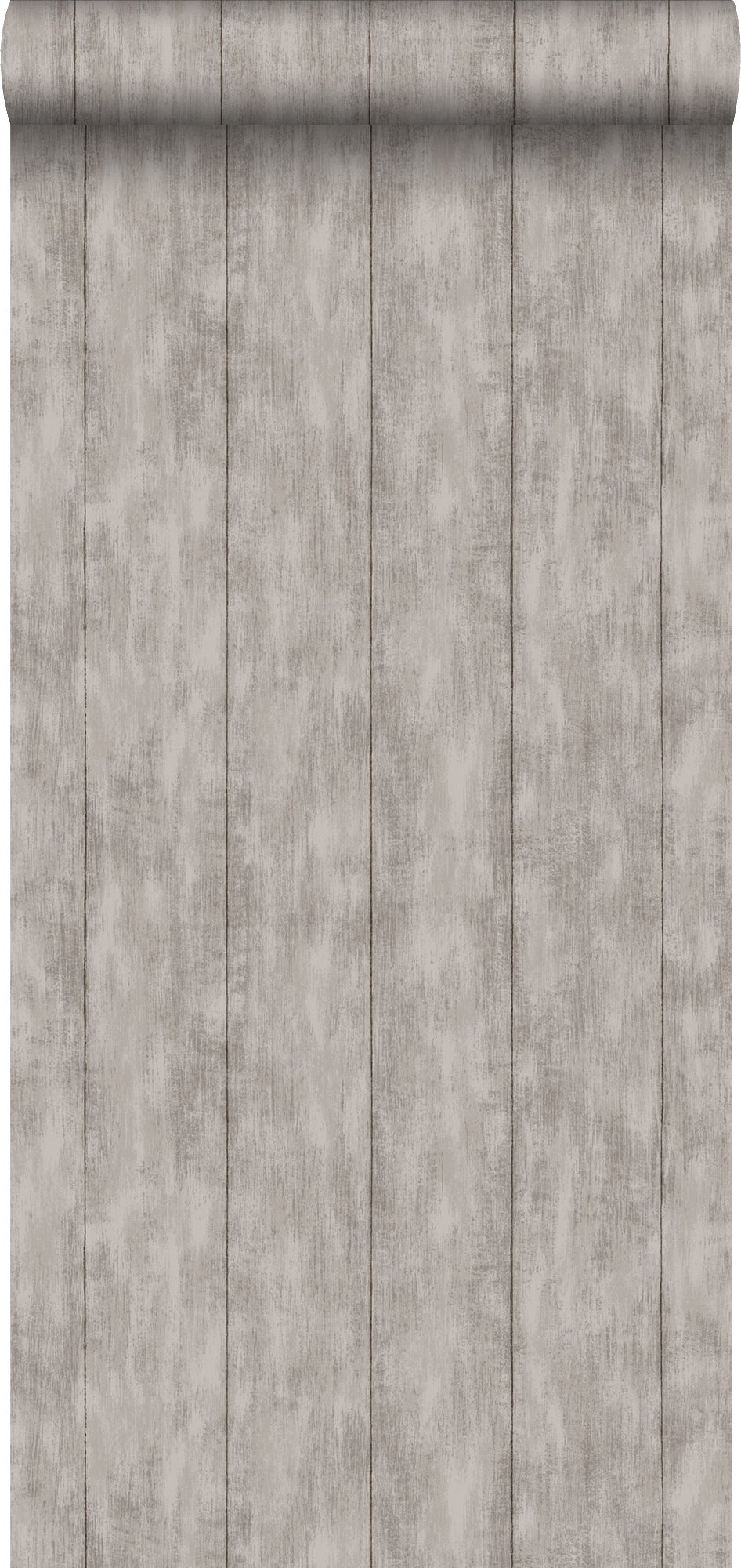 Tapeta odpady drewniane taupe - 53 cm x 10.05 m - ESTAHOME