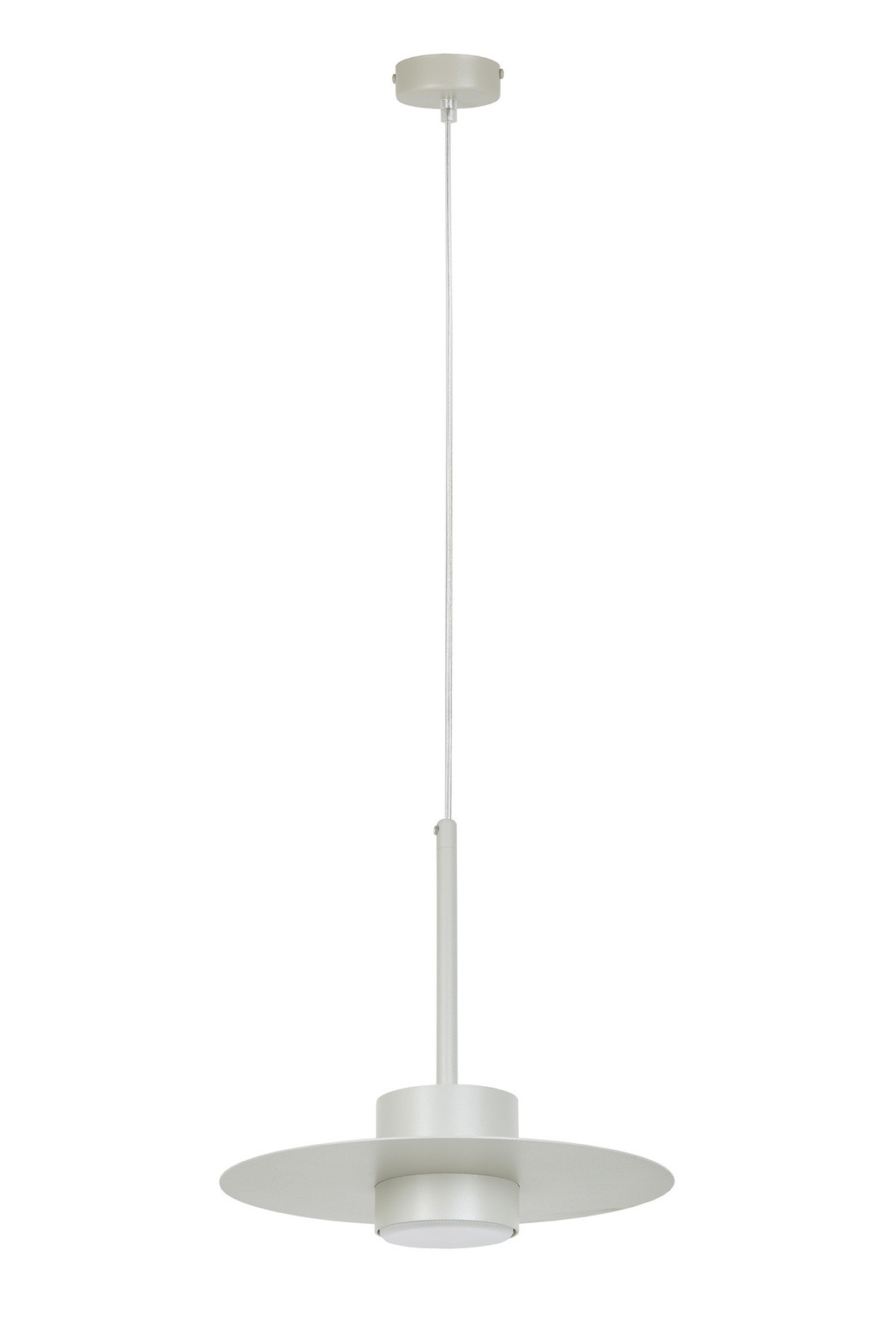 Lampa wisząca Charlie jasny szaro-beżowa 1xGX53x12W minimalistyczna wym: 150 x 25 x 25 cm metal SIGMA