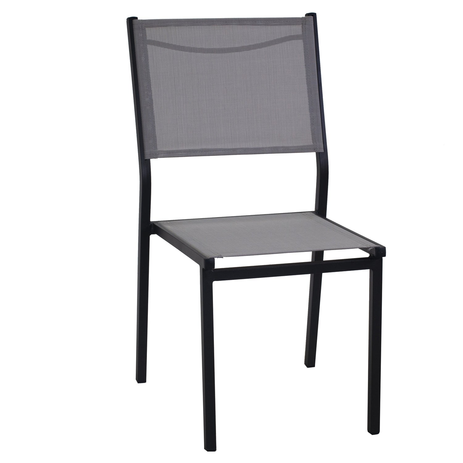 Housse De Chaise Jardin AUPERTO 2 Pièces - 75x75x120cm - Oxford 210D Imperméable - Noir