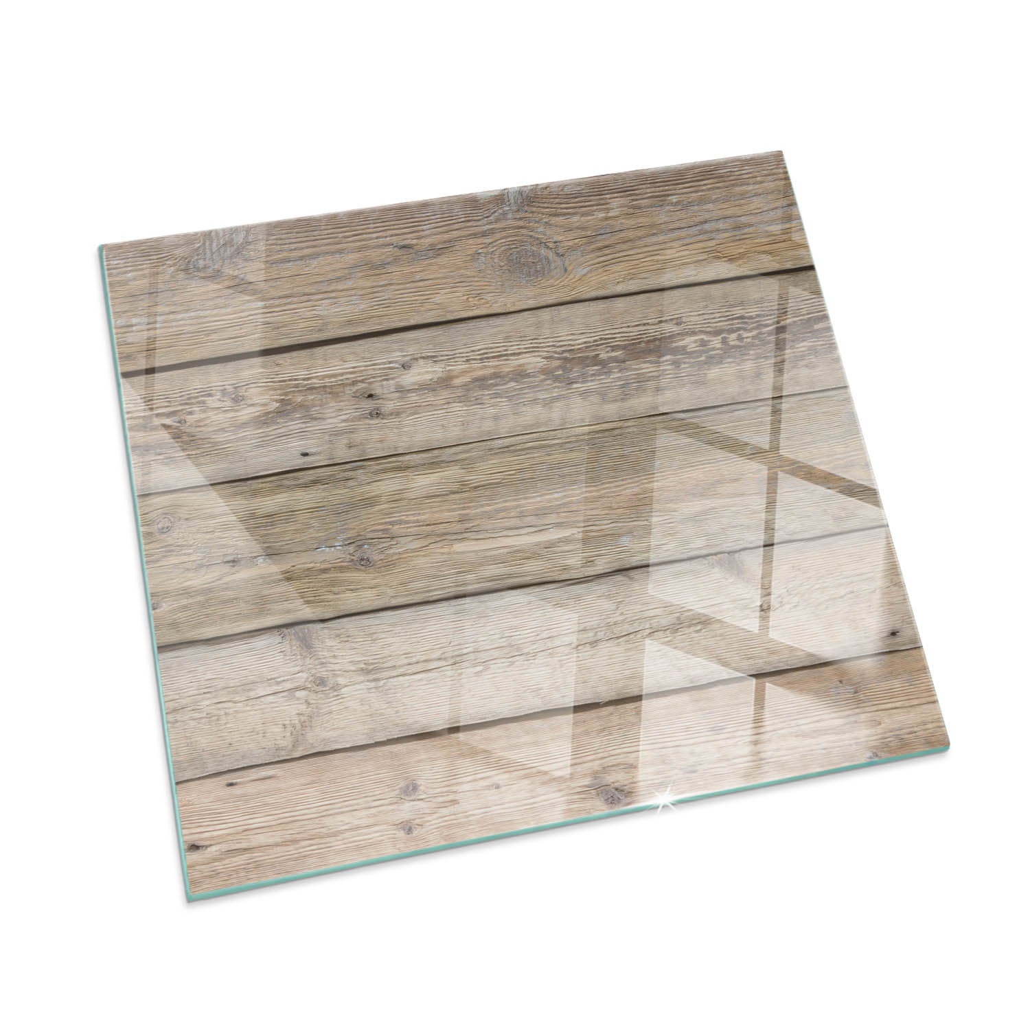 Plaque Rectangulaire de Verre pour Cheminée Revêtement de Sol Plancher
