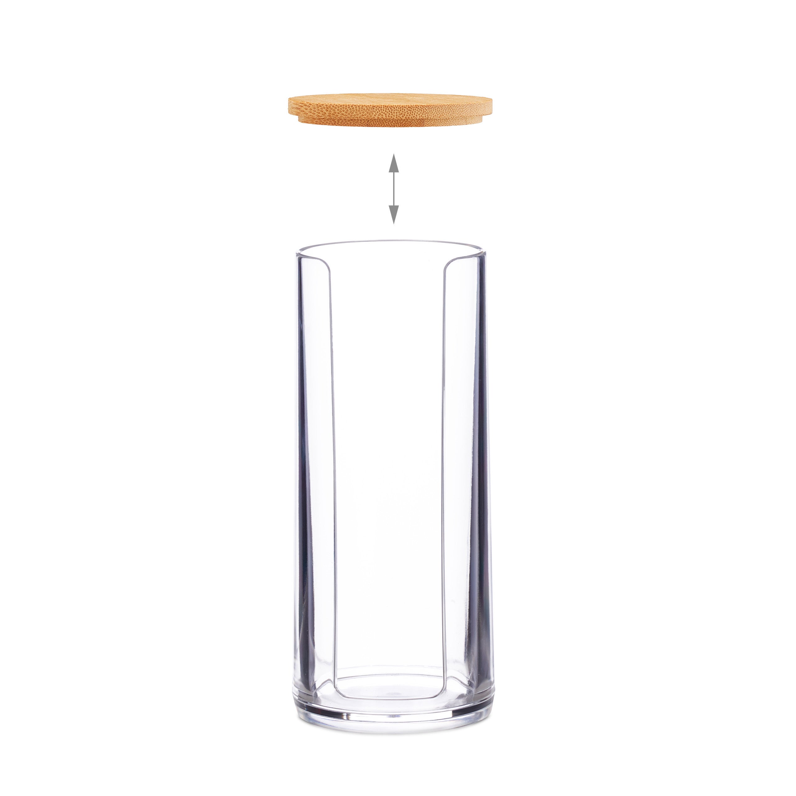 Distributeur rond coton démaquillant, Boite coton, Range coton, Organiseur couvercle Set de 2, 20x7 cm, Relaxdays - 6