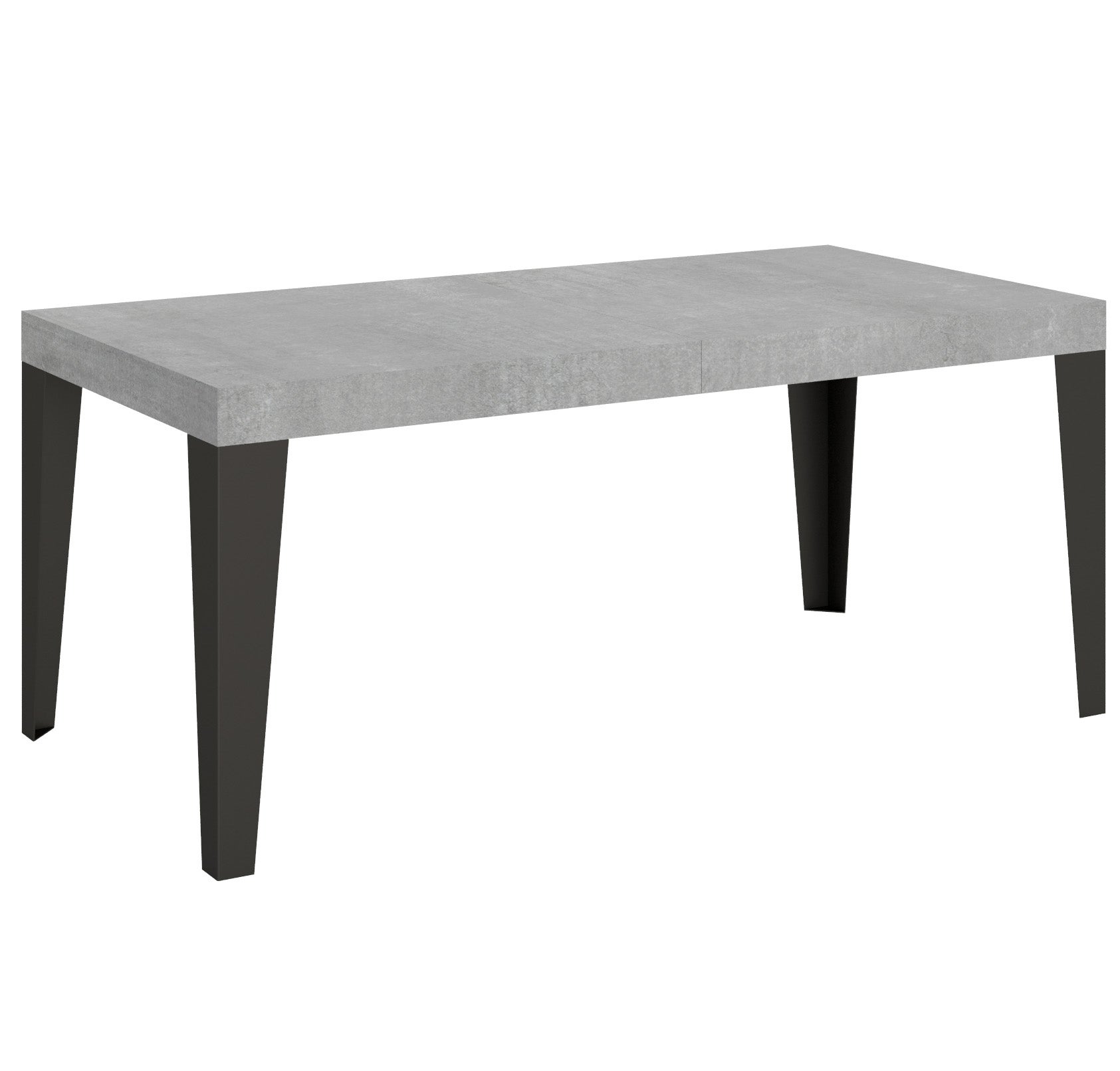 Stół rozkładany 90x180/440 cm Stelaż Flame Cement Antracyt