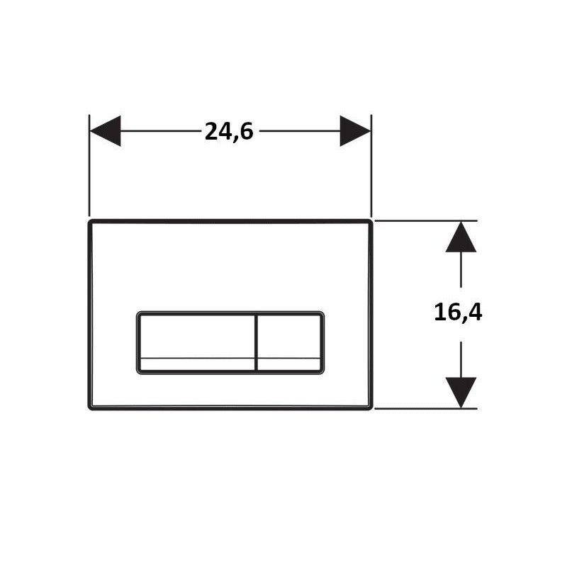 GEBERIT DUOFIX PACK CISTERNA EMBUTIDA E BOTÃO DELTA 50 NEG MATE COM SANITA SUSPENSA NEBULA BLACK MATE RIMLESS DE AQUA - 7