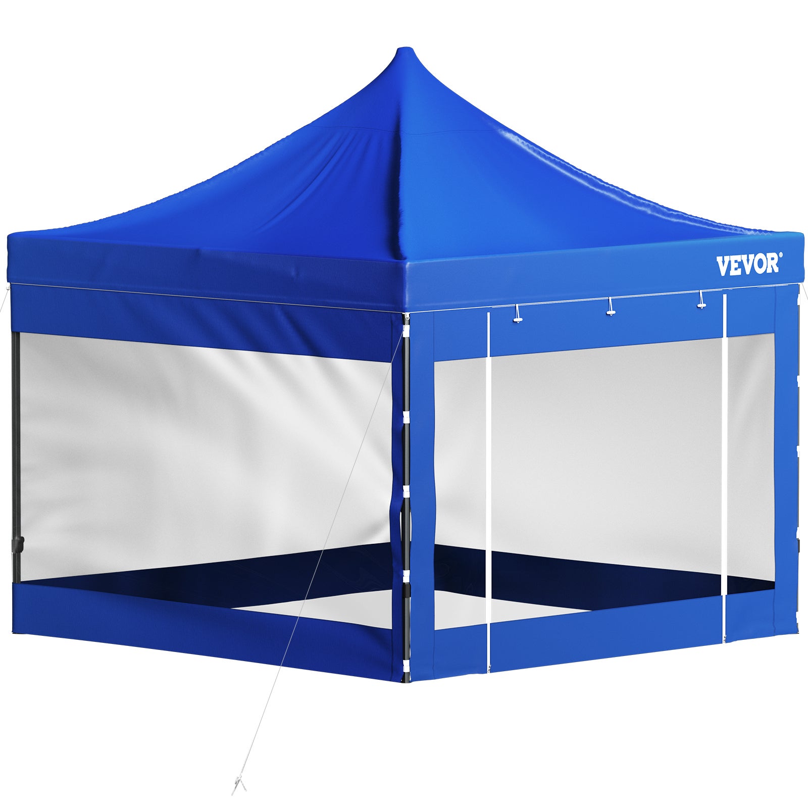Gazebo Pieghevole Pop-Up 3x3m - Impermeabile Con Protezione UV, Blu - Foto 13