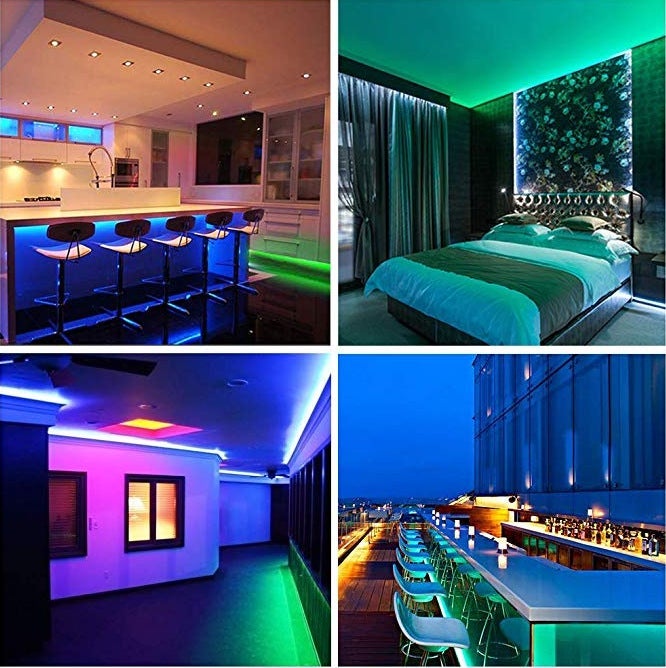 Striscia luminosa LED RGB, 30 m - 480 LED, ghirlanda luminosa LED per interni ed esterni, telecomando tramite app, impermeabilità IP65 - 8