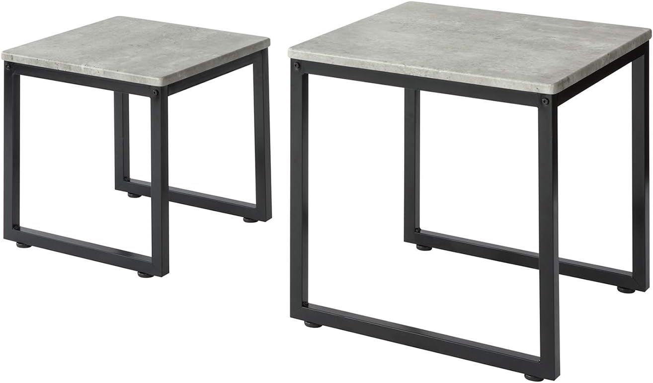 SoBuy ZESTAW 2-częściowy STOLIK KAWOWY Stolik Nocny pomocniczy FBT42-HG