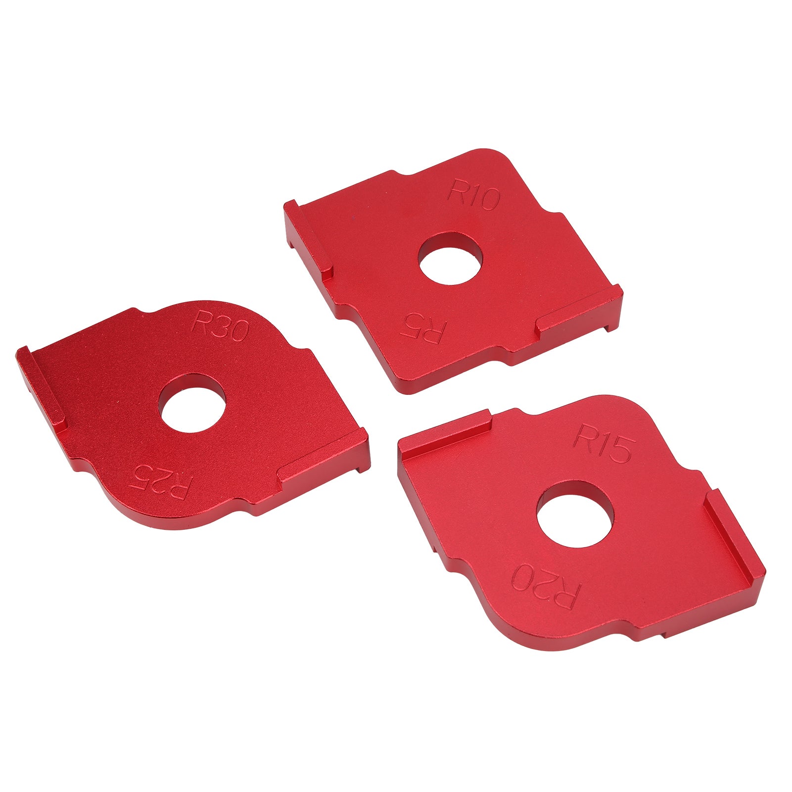 3 pezzi di attrezzo per il taglio del legno con posizionamento rapido del raggio d'angolo - 9