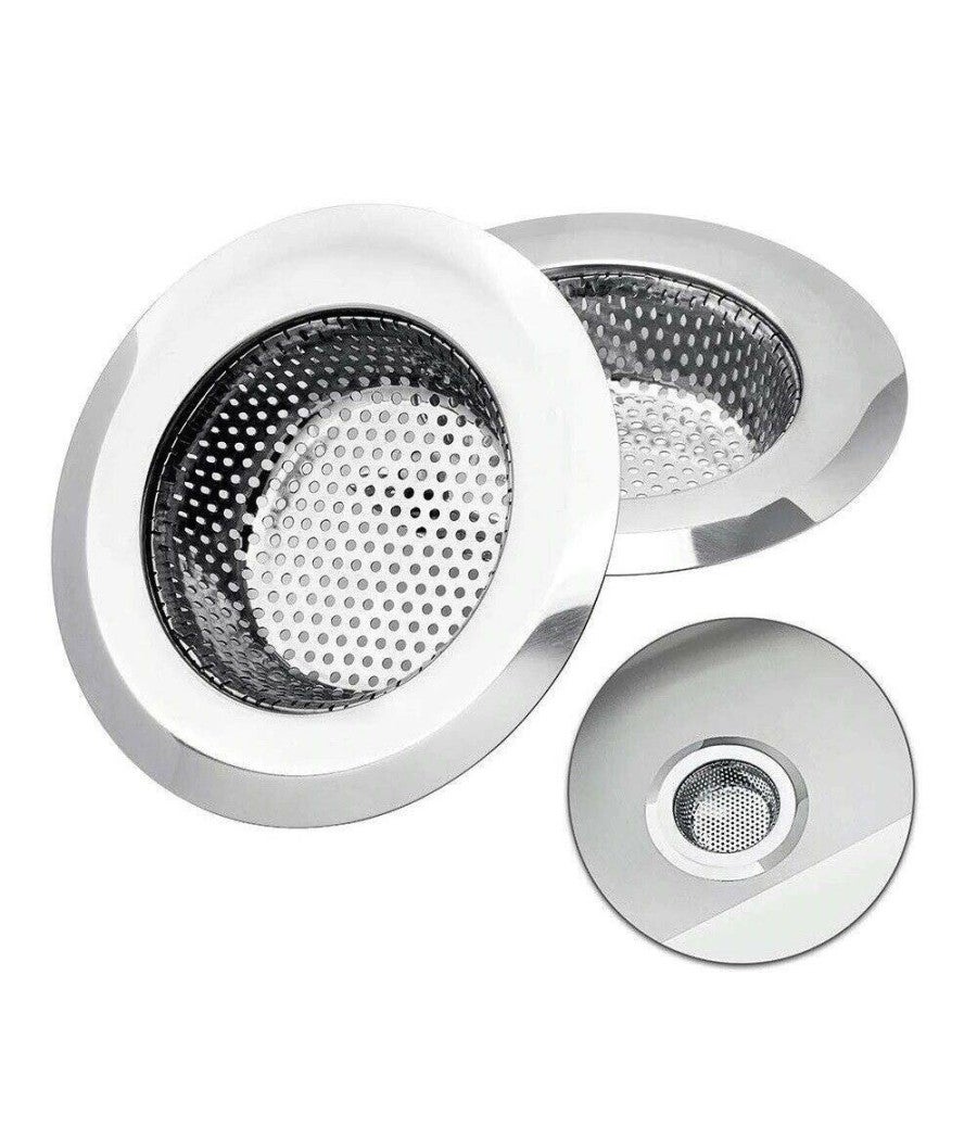 Drucilla Filtro Lavandino Pop-Up In Acciaio Inox E Ottone - Tappo Scarico Universale Con Cestello Raccogli-Capelli Per Cucina E Bagno