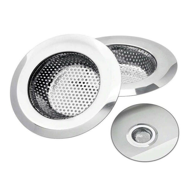 Drucilla Filtro Lavandino Pop-Up In Acciaio Inox E Ottone - Tappo Scarico Universale Con Cestello Raccogli-Capelli Per Cucina E Bagno