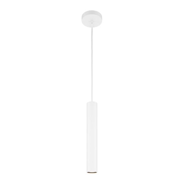 Lampada a sospensione Pro Focus in metallo alluminio bianco per cucina, sala pranzo, soggiorno