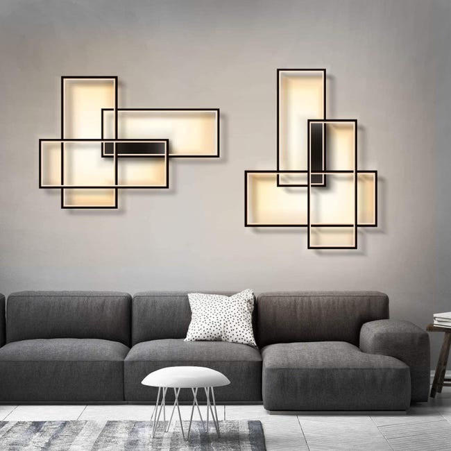 Caufloce Plafoniera E Telecomando, Grande Moderno Dimmerabile Lampada Da Soffitto LED 6000k Salotto Plafoniera Soffitto Smart Cucina Lampade Soffitto Per Camera Da Letto, Bagno, Corridoio-Black Caufloce Plafoniera E Telecomando, Grande Moderno Dimmerabile Lampada Da Soffitto LED 6000k Salotto Plafoniera Soffitto Smart Cucina Lampade Soffitto Per Camera Da Letto, Bagno, Corridoio-Black