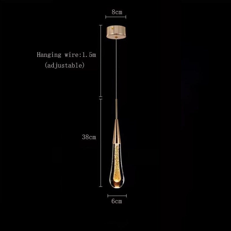GOECO Plafonnier LED en cristal au design nordique moderne, éclairage d'intérieur, luminaire décoratif d'intérieur, idéal pour une chambre à coucher - 5