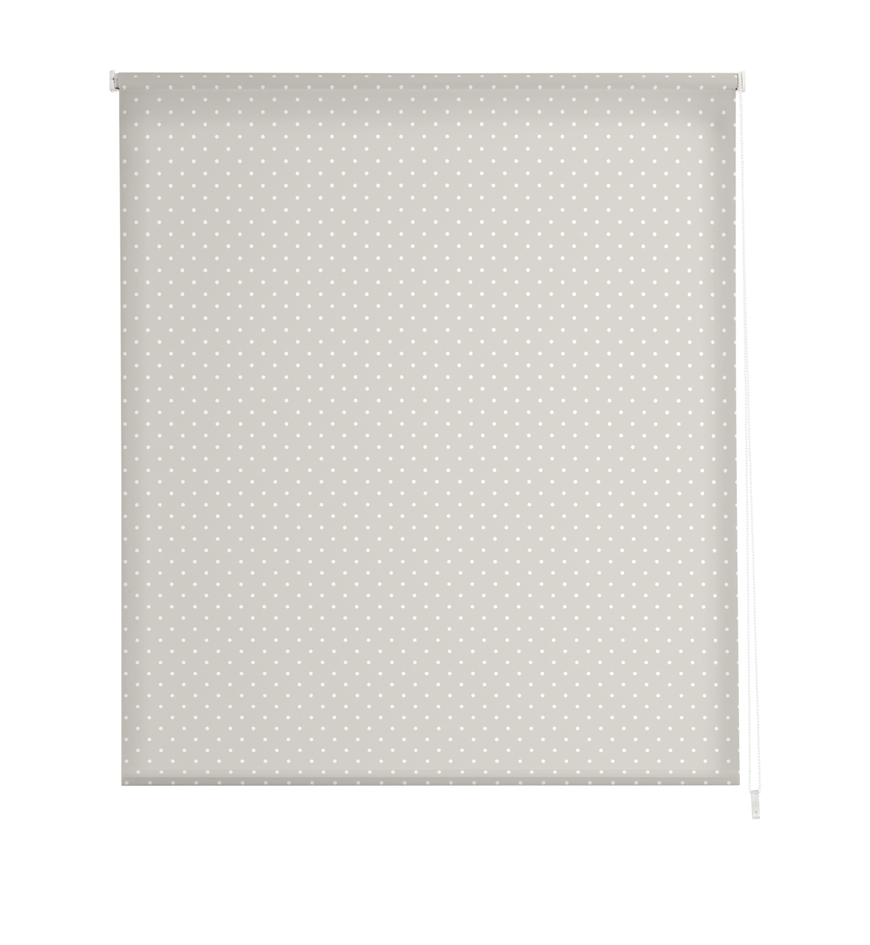 Estoralis | estores personalizados easyfix texturas | 45 x 150 cm (ancho por alto) tamaño de tela 42 x 150 cm | modelo motas-2 color beige