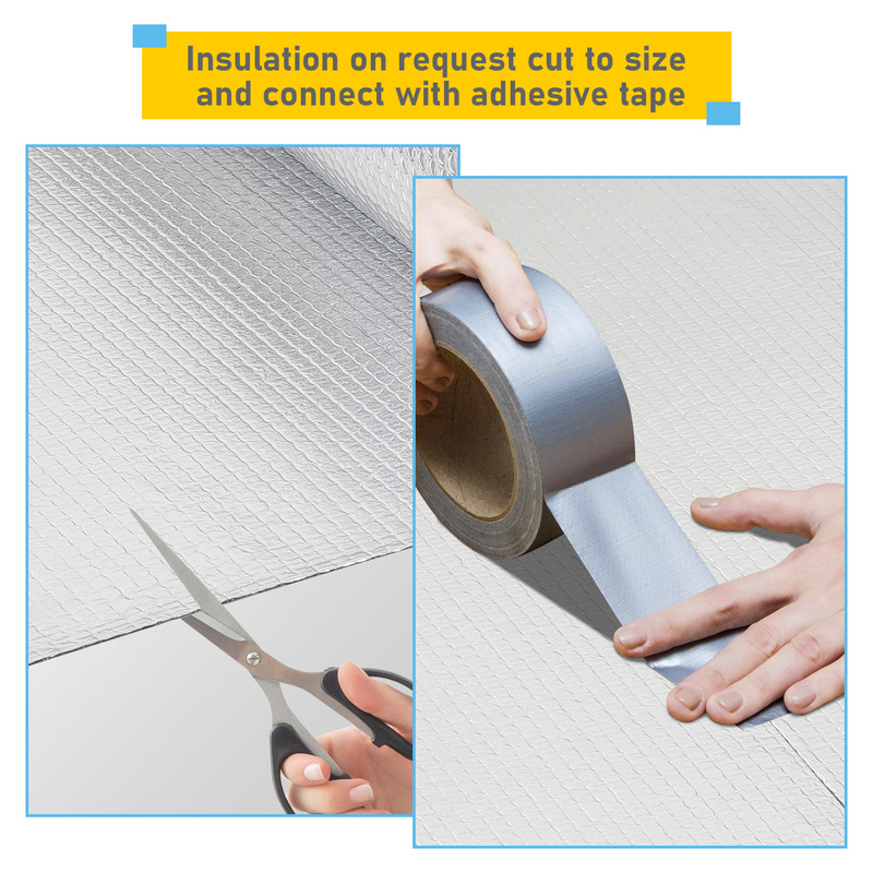 Film de protection Film Isolant Thermique à Bulles Argent Film Isolation pour Mur,Sol 1x10m 130 grammes - 4