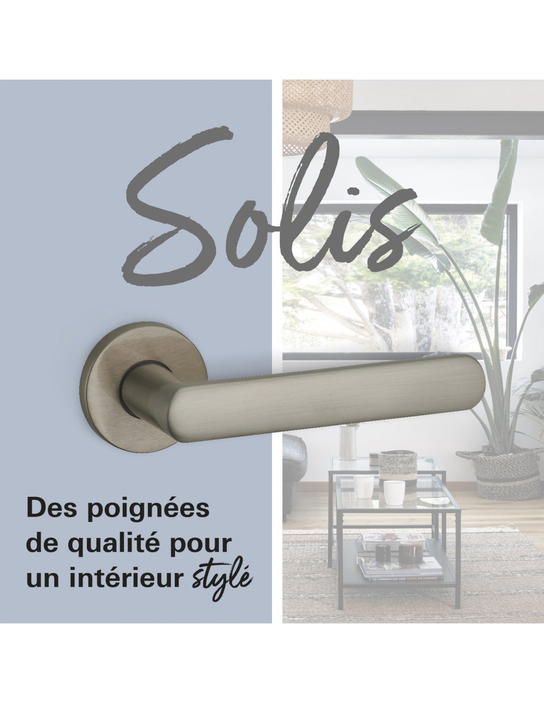 Maniglia di design Solis, per porta, su rosetta tonda, cromo satinato - FROSIO BORTOLO - 4