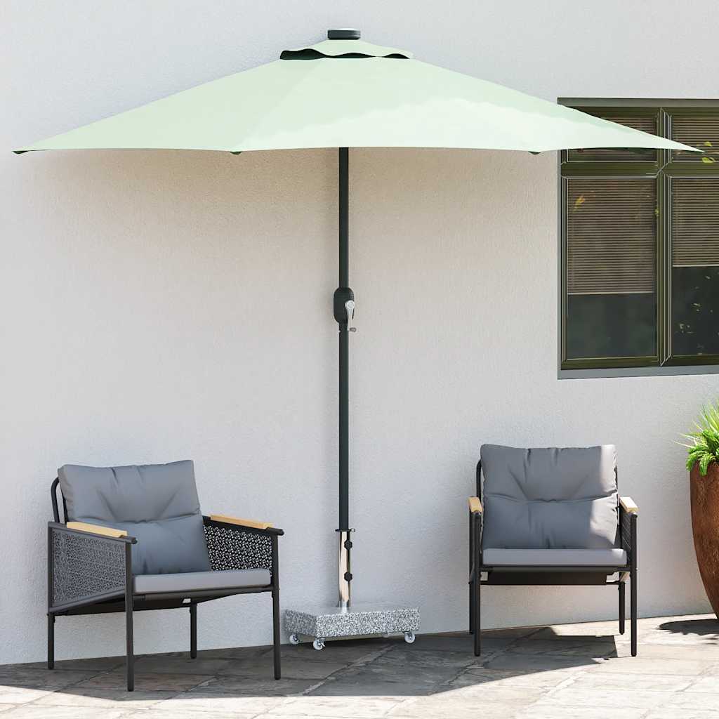 vidaXL Socle de parasol Gris clair 45x25x8,3 cm Granite - 3