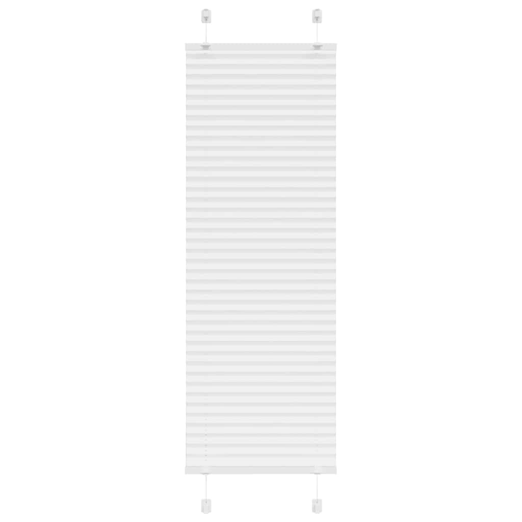 Roleta plisowana biała 45x150 cm Szerokość tkaniny 44,4cm vidaXL