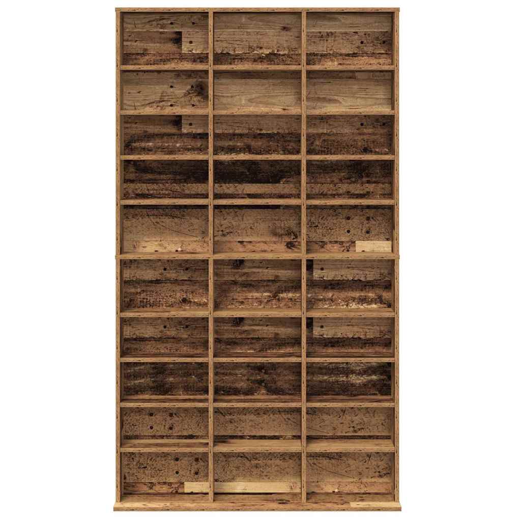 Maison Exclusive - Cabinet para CDs Madera envejecida 101 x 23 x 177,5 cm - 6
