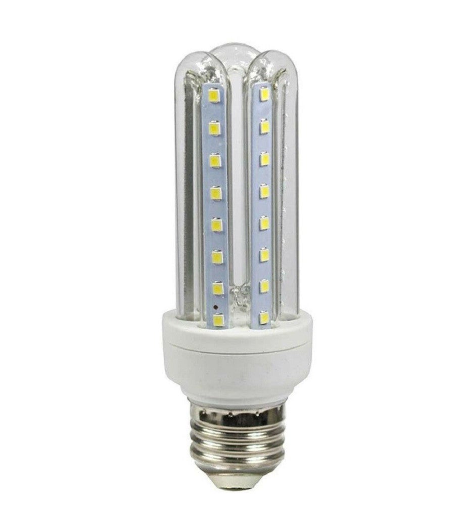 Trade Shop - Lampadina Led E27 12 W Lampada Tubolare Luce Calda Fredda Naturale U 12w - Foto 7