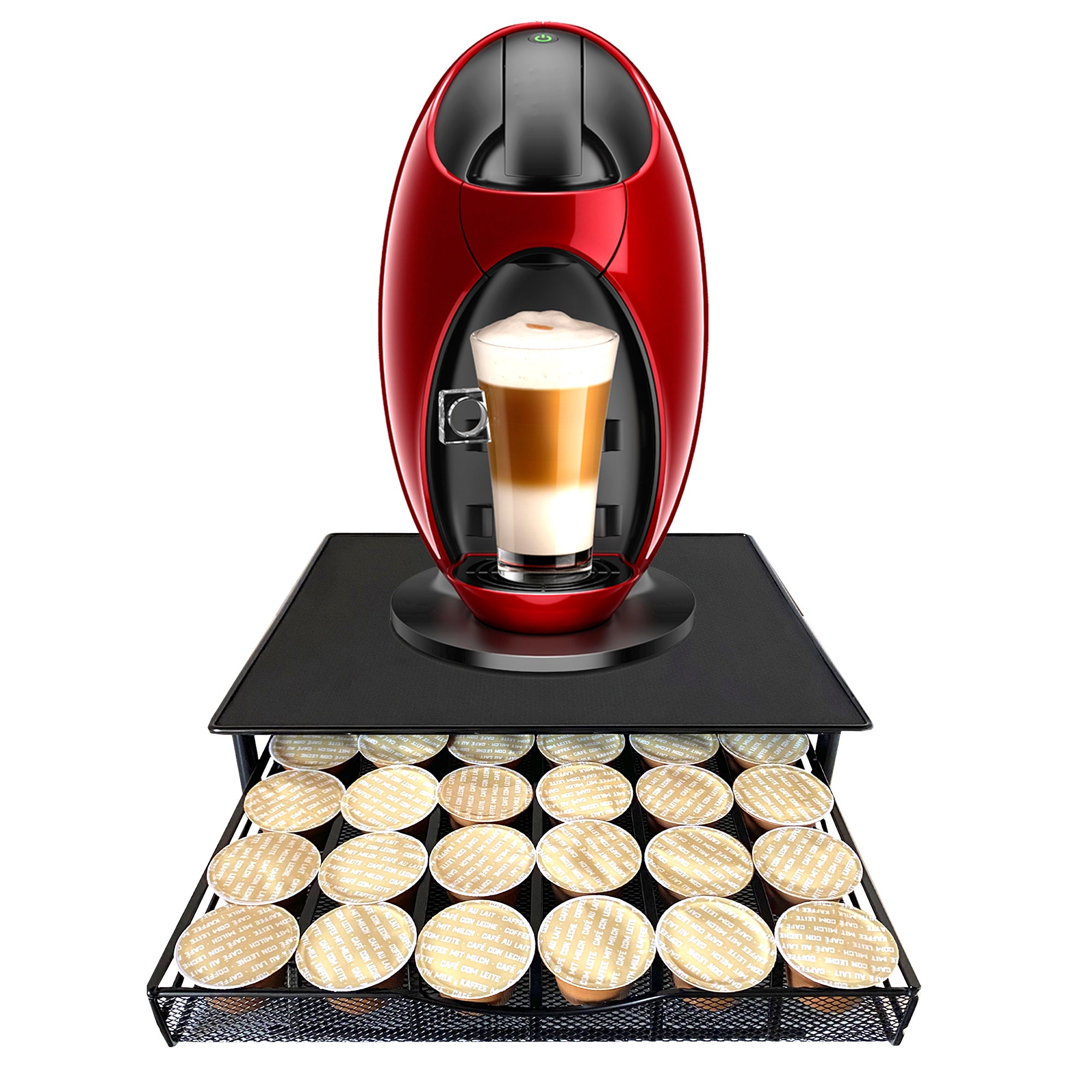 Soporte Organizador Cápsulas Dolce Gusto | Nyana Home | Capacidad 36 Capsulas | Cubierta Metálica | Soporte Metálico | Bandeja Mallada - 2