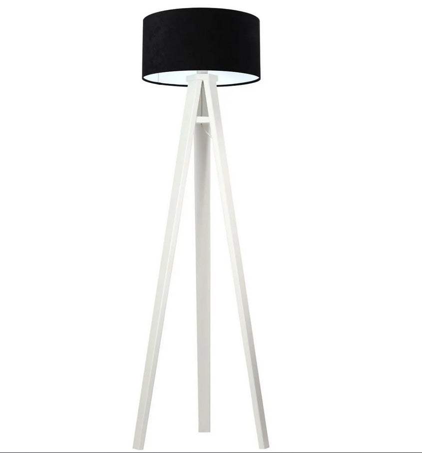 Lampa stojąca HOME 40 czarna/biała