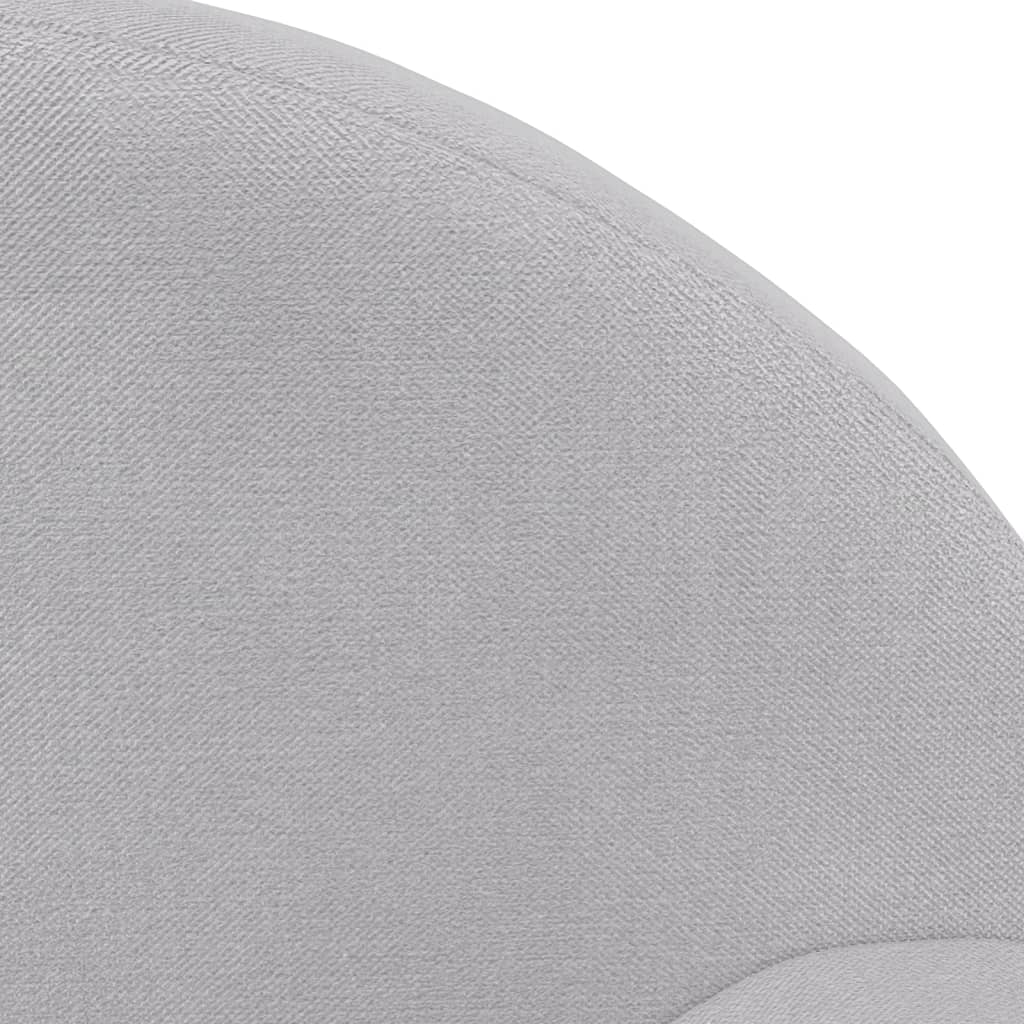 Canapé-lit enfants 2 places gris clair peluche douce vidaXL - 7