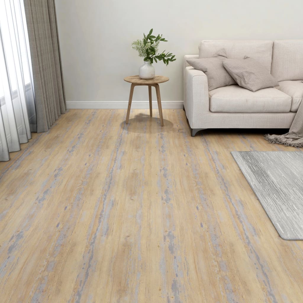 Maison exclusive - tarimas de suelo autoadhesivas 20 unidades pvc 1,86 m² marrón