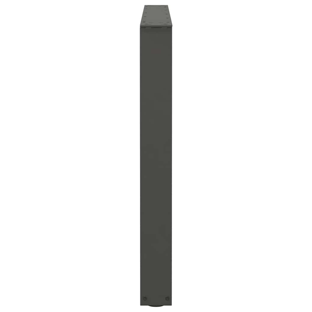 Maison Exclusive - Pieds de table à manger en forme de V, 3 pièces, anthracite, 100 x (72-73,3) cm, acier - 6