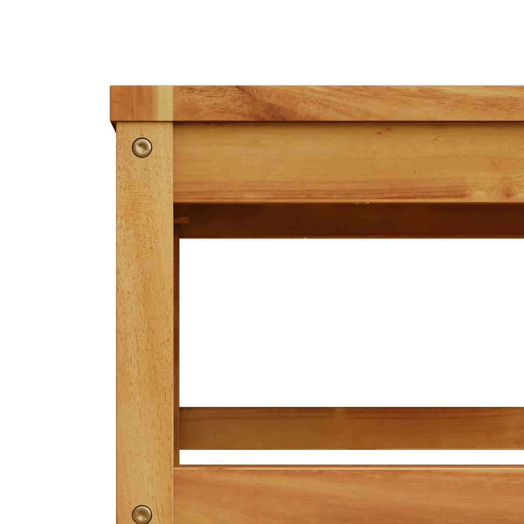 Table de jardin - Table Extérieure - Table De Patio 63x63x30 cm bois d'acacia solide D96T62 - 7
